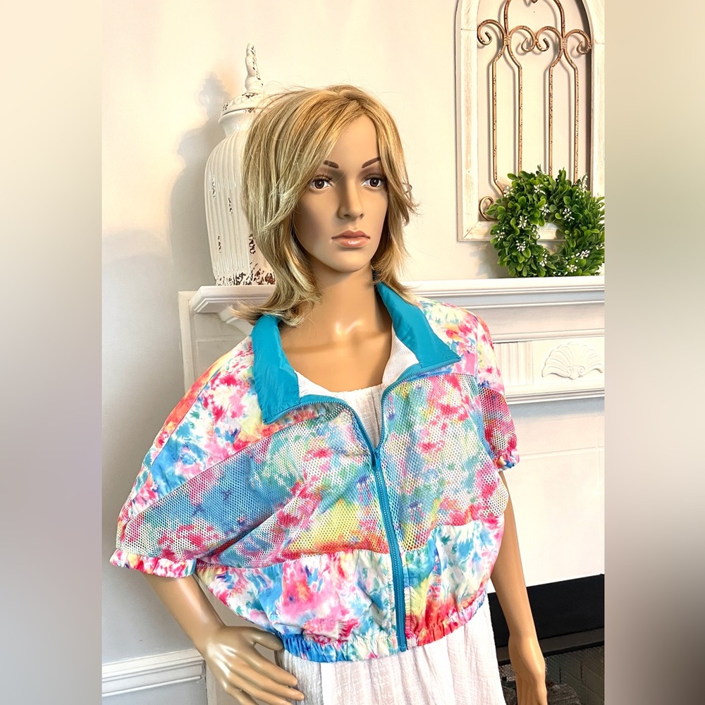 REDFOX Nylon Tie Dye Colorful Jacket Size Med